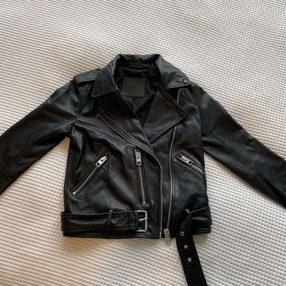 All Saints Balfern Leather Biker Jacket